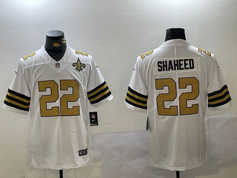 Men New Orleans Saints #22 Shaheed white Limited NFL Jersey->ncaa teams->NCAA Jersey